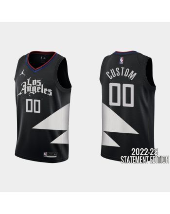 Los Angeles Clippers Custom 00 Black 2022-23 Statement Edition Men Jersey