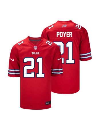 Jordan Poyer 21 Buffalo Bills Men Alternate Game Jersey - Red