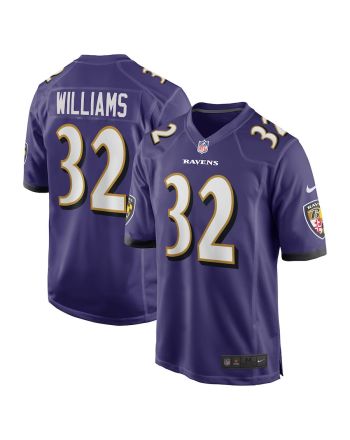 Marcus Williams 32 Baltimore Ravens Game Jersey - Purple