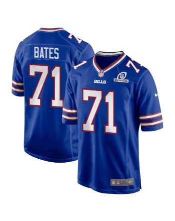 Ryan Bates 71 Buffalo Bills 2024 Divisional Patch Game Men Jersey - Royal