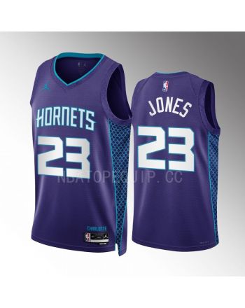 Kai Jones 23 2022-23 Charlotte Hornets Purple Statement Edition Men Jersey Swingman