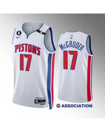 Rodney McGruder 17 Detroit Pistons White Association Edition Jersey 2022-23 Swingman