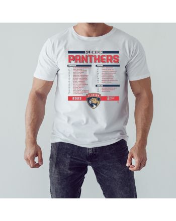 Florida Panthers Stanley Cup Final Roster 2023 T-Shirt - White