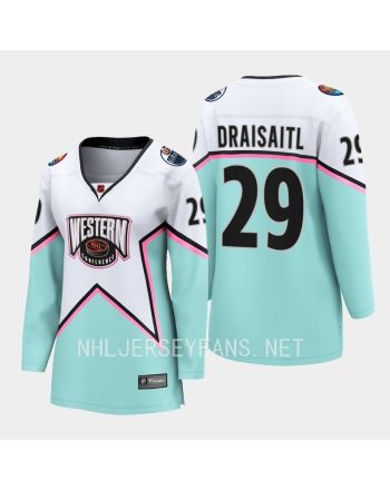 Leon Draisaitl 29 Edmonton Oilers 2023 All-Star Game Jersey White Equipment