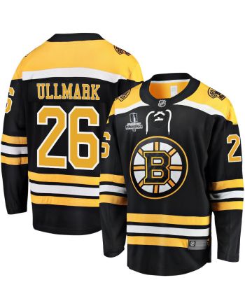 Linus Ullmark 26 Boston Bruins Stanley Cup 2023 Playoffs Patch Home Breakaway Men Jersey - Black