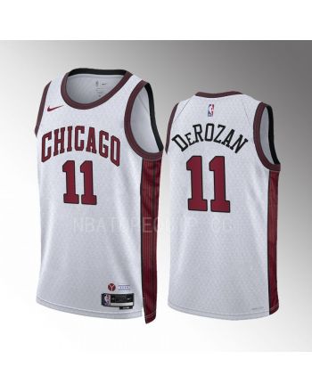 Chicago Bulls DeMar DeRozan 11 2022-23 City Edition White Jersey Swingman