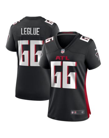 John Leglue 66 Atlanta Falcons Game Women Jersey - Black