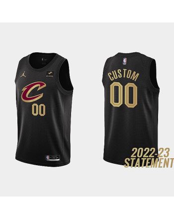 Cleveland Cavaliers 00 All Players 2022-23 Statement Edition Black Men Jersey