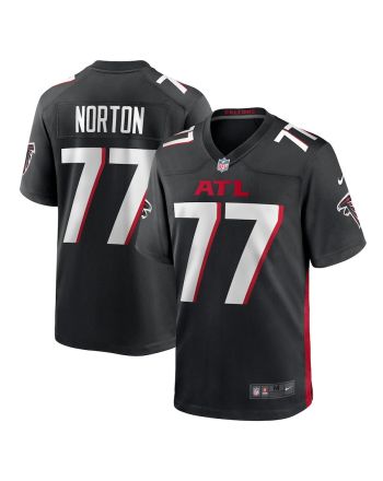 Storm Norton 77 Atlanta Falcons Game Men Jersey - Black