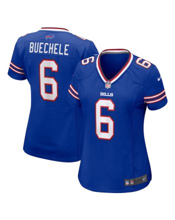 Shane Buechele 6 Buffalo Bills Women Team Game Jersey - Royal