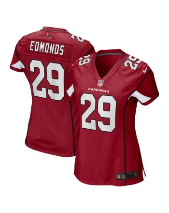 Chase Edmonds 29 Arizona Cardinals Women Game Jersey - Cardinal