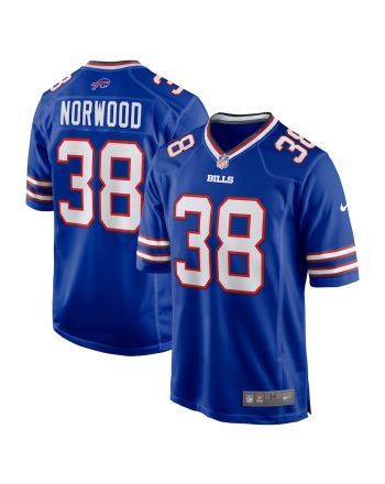 Tre Norwood 38 Buffalo Bills Nike Team Game Jersey - Royal