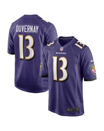 Devin Duvernay 13 Baltimore Ravens Men Game Jersey - Purple