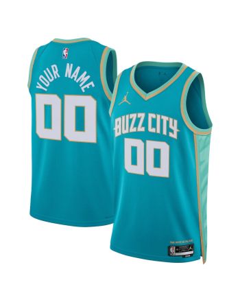 Charlotte Hornets 2023/24 City Edition Swingman Custom Jersey - Teal