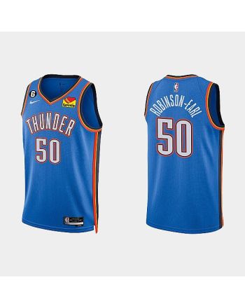 Oklahoma City Thunder 50 Jeremiah Robinson-Earl 2022-23 Icon Edition White Men Jersey