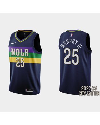 2022-23 New Orleans Pelicans Trey Murphy III 25 City Edition Navy Swingman Men Jersey