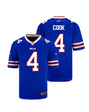 James Cook 4 Buffalo Bills Men Home Game Jersey - Royal