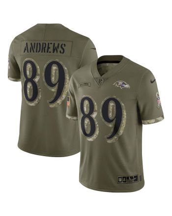 Mark Andrews Baltimore Ravens 2022 Salute To Service Limited Jersey - Olive