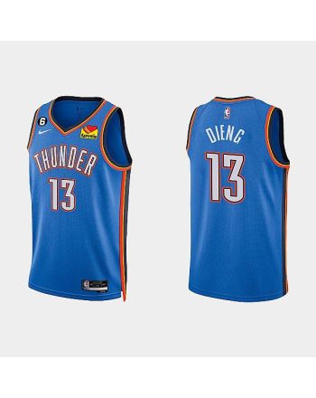 Oklahoma City Thunder 13 Ousmane Dieng 2022-23 Icon Edition White Men Jersey