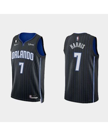 Orlando Magic 7 Kevon Harris 2022-23 Icon Edition Black Men Jersey