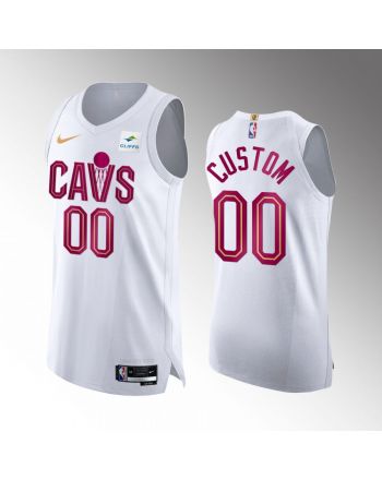 Cleveland Cavaliers Custom 00 2022-23 Association Edition White Jersey