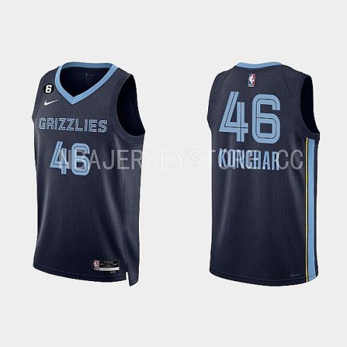 Memphis Grizzlies 46 John Konchar 2022-23 Icon Edition Navy Men Jersey