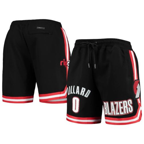 Damian Lillard 0 Black Portland Trail Blazers Team Player Shorts - Men