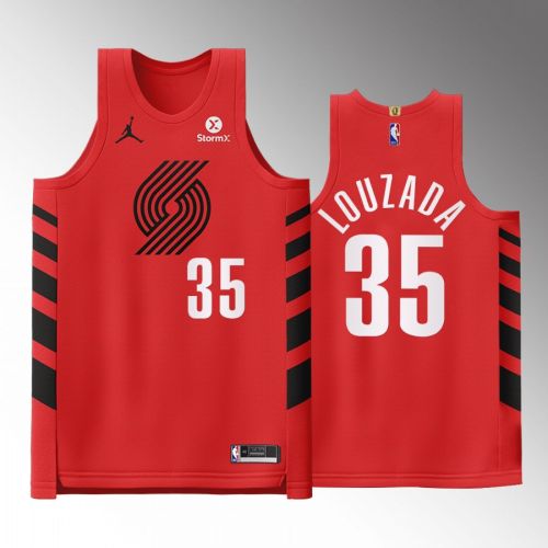 Portland Trail Blazers 35 Didi Louzada Red Jersey 2022-23 Statement Edition