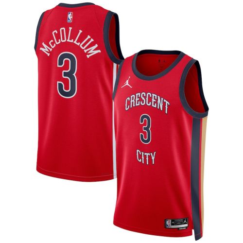 CJ McCollum 3 New Orleans Pelicans Unisex Swingman Jersey - Statement Edition - Red