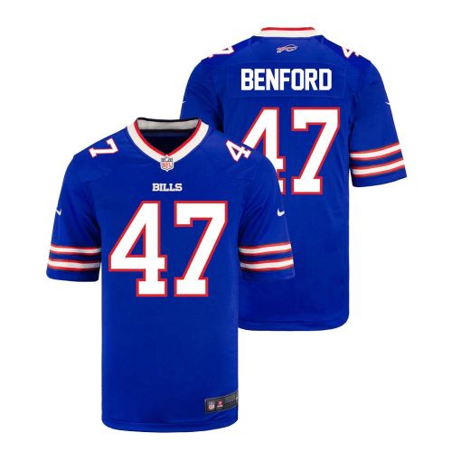 Christian Benford 47 Buffalo Bills YOUTH Home Game Jersey - Royal