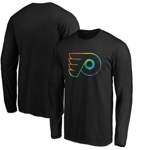 Philadelphia Flyers Team Pride Logo Long Sleeve T-Shirt - Black