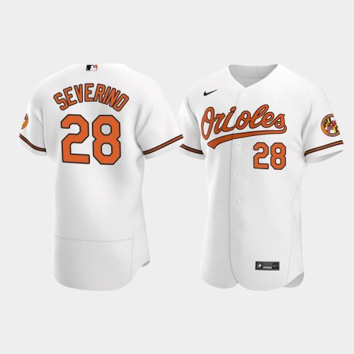 Pedro Severino 28 Baltimore Orioles White Home Jersey Jersey