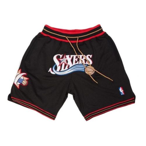 Philadelphia 76ers NBA Retro Shorts - Black