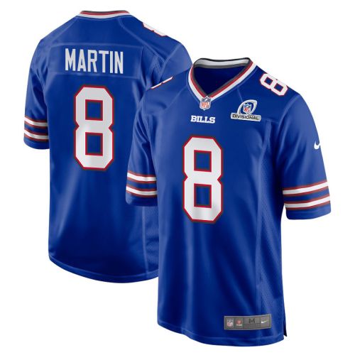 Sam Martin 8 Buffalo Bills 2024 Divisional Patch Game Men Jersey - Royal