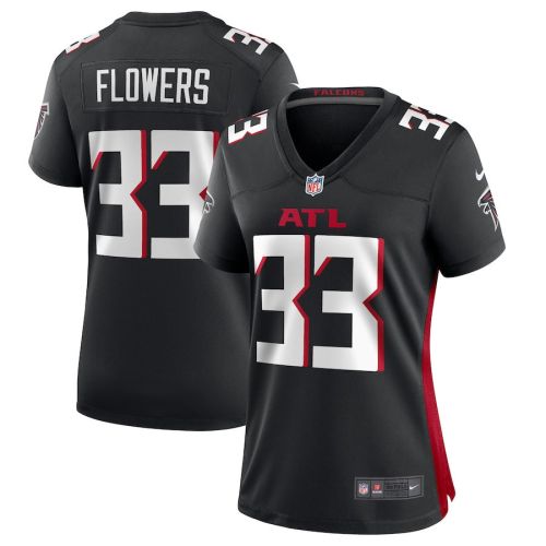 Tre Flowers 33 Atlanta Falcons Game Women Jersey - Black