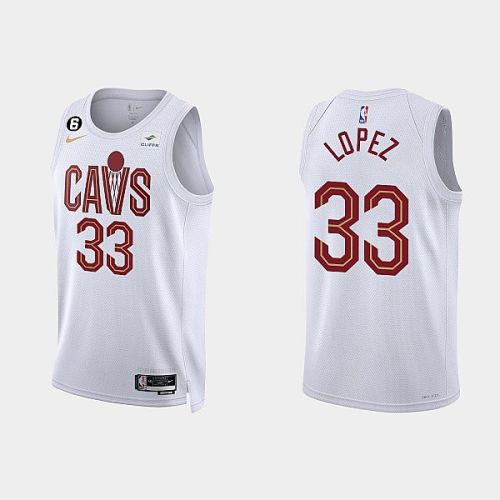 Cleveland Cavaliers Robin Lopez 33 2022-23 Association Edition White Men Jersey Swingman