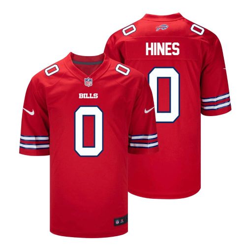 Nyheim Hines 0 Buffalo Bills Men Alternate Game Jersey - Red