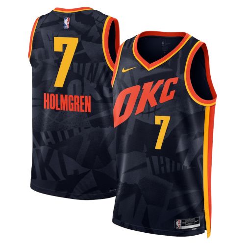 Chet Holmgren 7 Oklahoma City Thunder 2023/24 City Edition Swingman Jersey - Navy