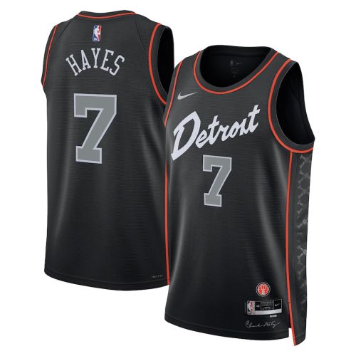 Killian Hayes 7 Detroit Pistons 2023/24 City Edition Swingman Jersey - Black