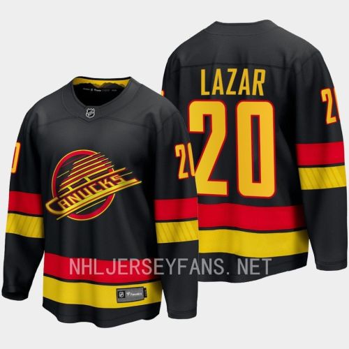 Curtis Lazar 20 Vancouver Canucks 2023-24 Alternate Jersey Breakaway Black