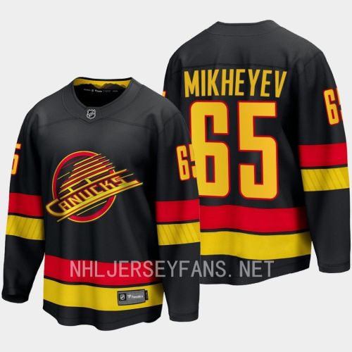 Vancouver Canucks Ilya Mikheyev 65 2023-24 Alternate Jersey Breakaway Black