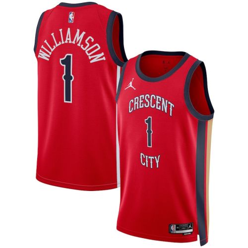 Zion Williamson 1 New Orleans Pelicans Unisex Swingman Jersey - Statement Edition - Red