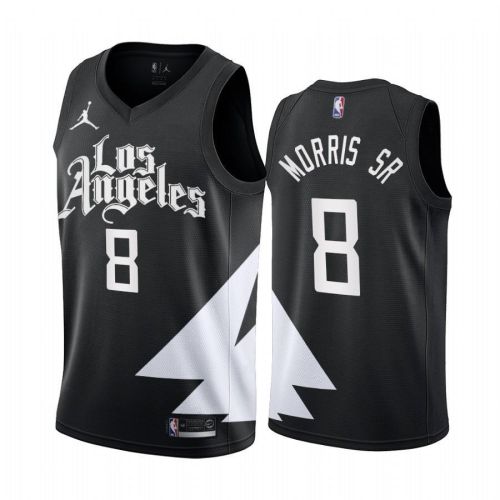 Los Angeles Clippers Marcus Morris Sr. 8 2022-23 Statement Edition Black Jersey - Men Jersey