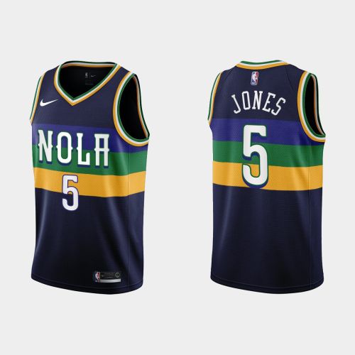 New Orleans Pelicans 5 Herbert Jones 2022-23 City Edition Navy Men Jersey