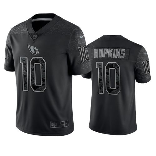 DeAndre Hopkins 10 Arizona Cardinals Black Reflective Limited Jersey - Men