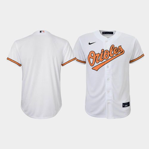 Youth Baltimore Orioles White Home Jersey Jersey