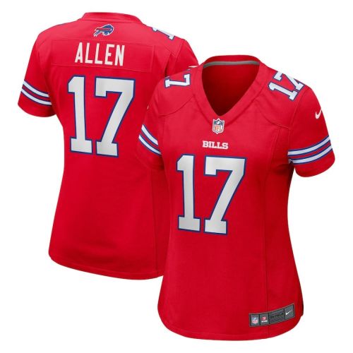 Josh Allen 17 Buffalo Bills Women Game Jersey - Red