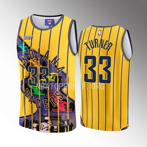 Myles Turner 33 Indiana Pacers NBA & KidSuper Studios Unisex Hometown Jersey