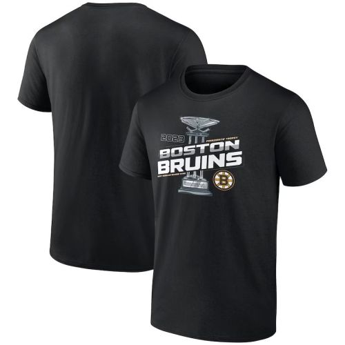 Boston Bruins 2023 Presidents' Trophy T-Shirt - Black