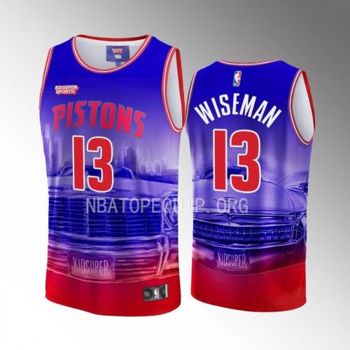 James Wiseman 13 Detroit Pistons NBA & KidSuper Studios Unisex Hometown Jersey